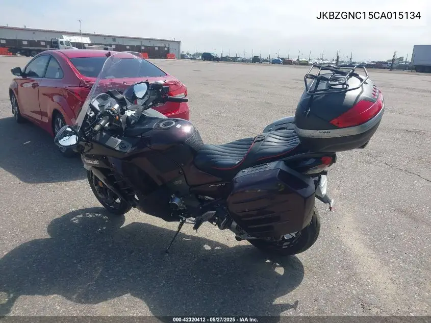 2012 Kawasaki Zg1400 C VIN: JKBZGNC15CA015134 Lot: 42320412