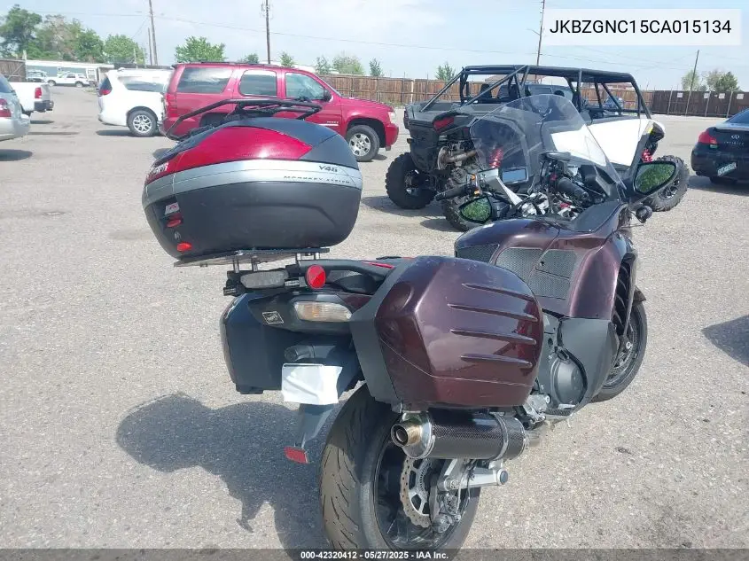 2012 Kawasaki Zg1400 C VIN: JKBZGNC15CA015134 Lot: 42320412