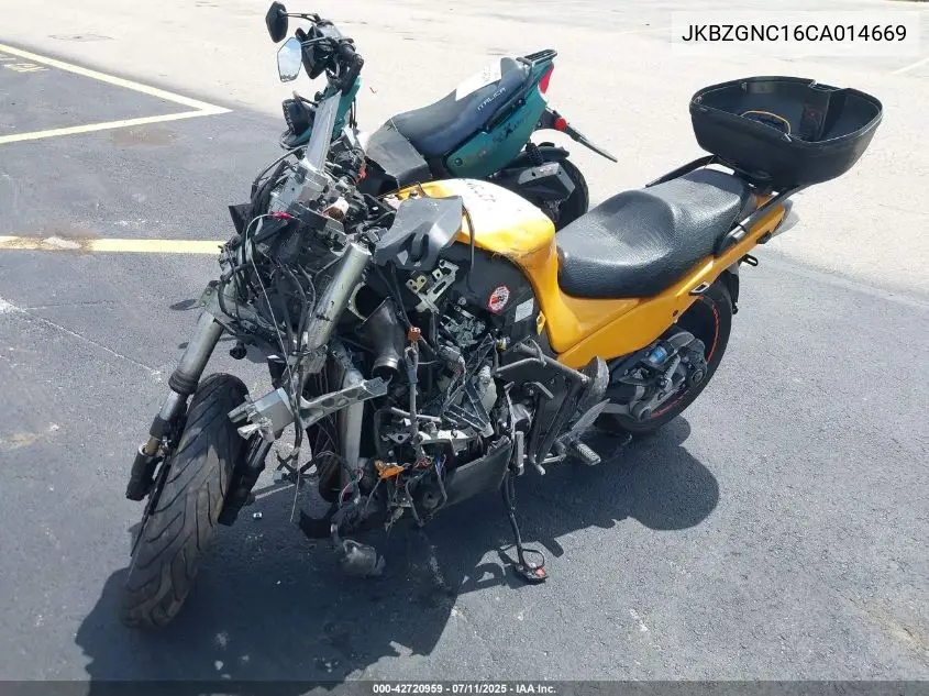 2012 Kawasaki Zg1400 C VIN: JKBZGNC16CA014669 Lot: 42720959