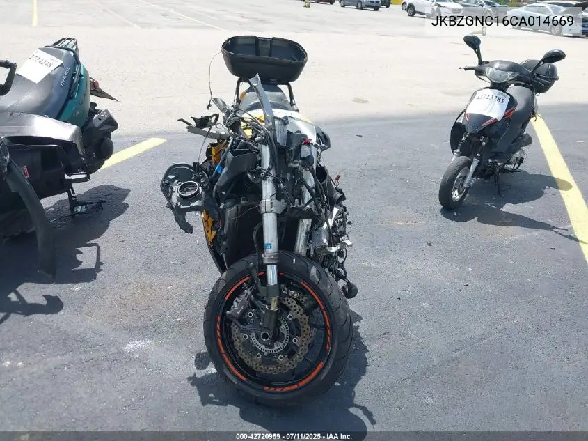 2012 Kawasaki Zg1400 C VIN: JKBZGNC16CA014669 Lot: 42720959