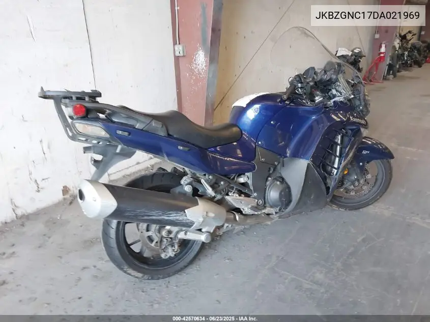 2013 Kawasaki Zg1400 C VIN: JKBZGNC17DA021969 Lot: 42570634