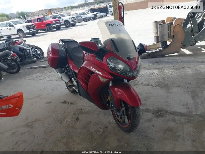 2014 Kawasaki Zg1400 C VIN: JKBZGNC10EA025640 Lot: 42197274