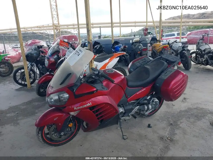 2014 Kawasaki Zg1400 C VIN: JKBZGNC10EA025640 Lot: 42197274