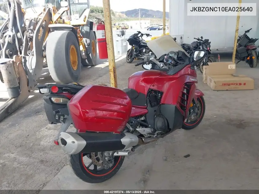 2014 Kawasaki Zg1400 C VIN: JKBZGNC10EA025640 Lot: 42197274