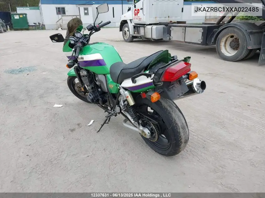 1999 Kawasaki Zr1100 C VIN: JKAZRBC1XXA022485 Lot: 12337631