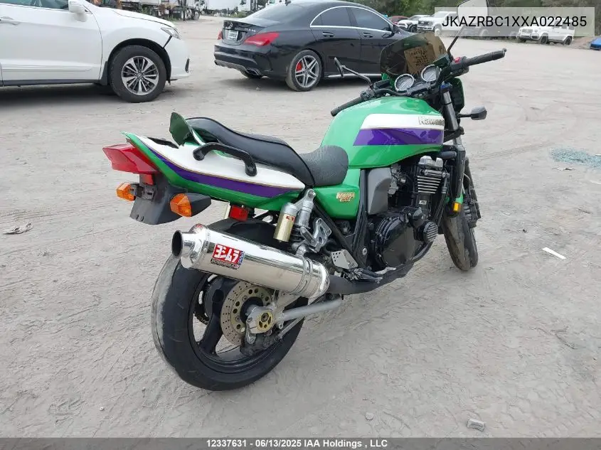 1999 Kawasaki Zr1100 C VIN: JKAZRBC1XXA022485 Lot: 12337631