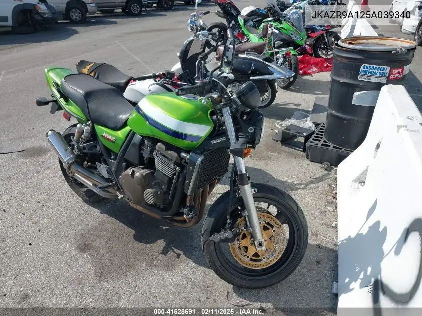 2005 Kawasaki Zr1200 A VIN: JKAZR9A125A039340 Lot: 41528691