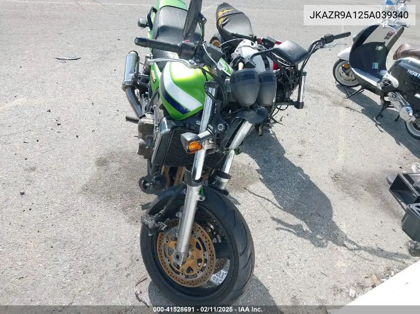 2005 Kawasaki Zr1200 A VIN: JKAZR9A125A039340 Lot: 41528691