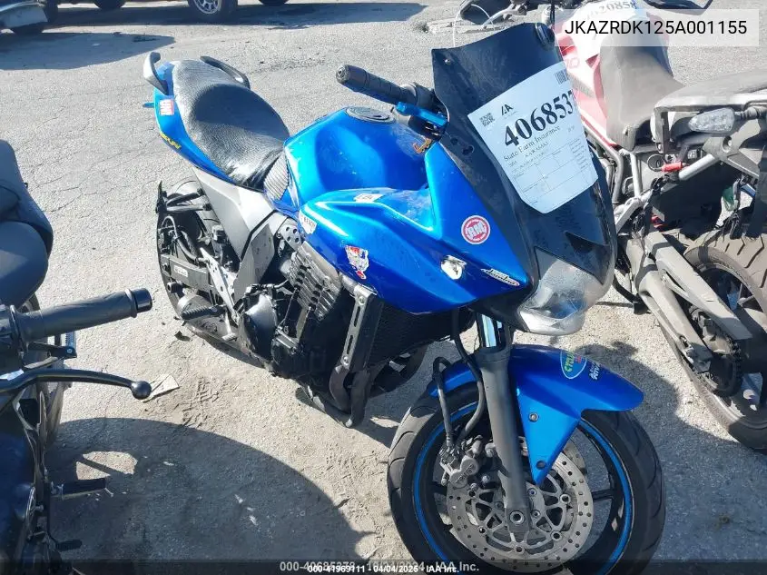 2005 Kawasaki Zr750 K1 VIN: JKAZRDK125A001155 Lot: 41969111