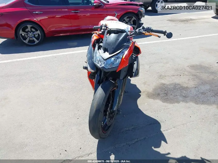 2012 Kawasaki Zr1000 D VIN: JKAZRCD10CA027421 Lot: 42486678