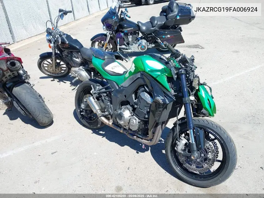 2015 Kawasaki Zr1000 G VIN: JKAZRCG19FA006924 Lot: 42185259