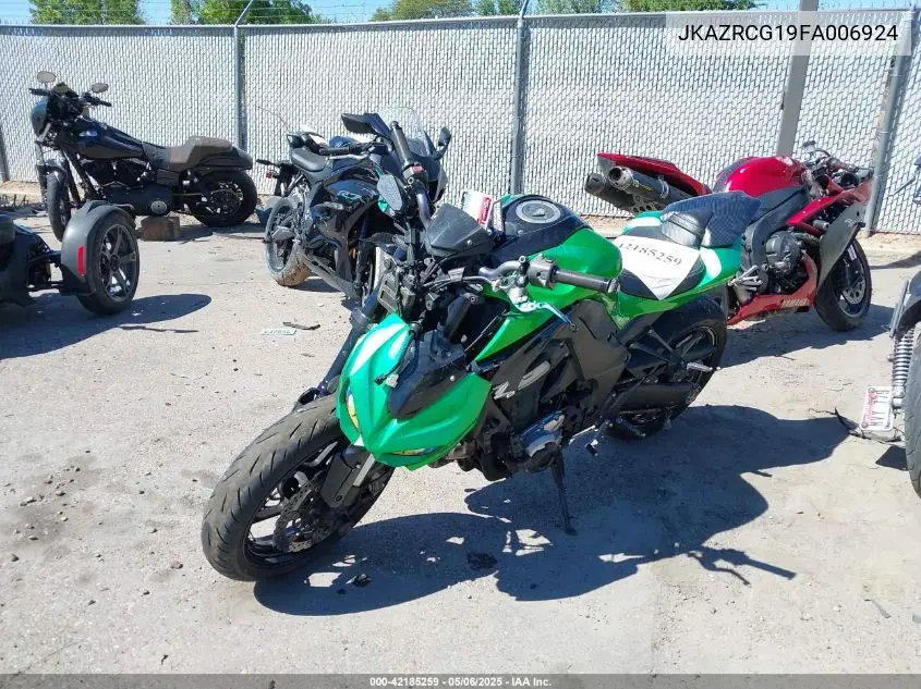 2015 Kawasaki Zr1000 G VIN: JKAZRCG19FA006924 Lot: 42185259