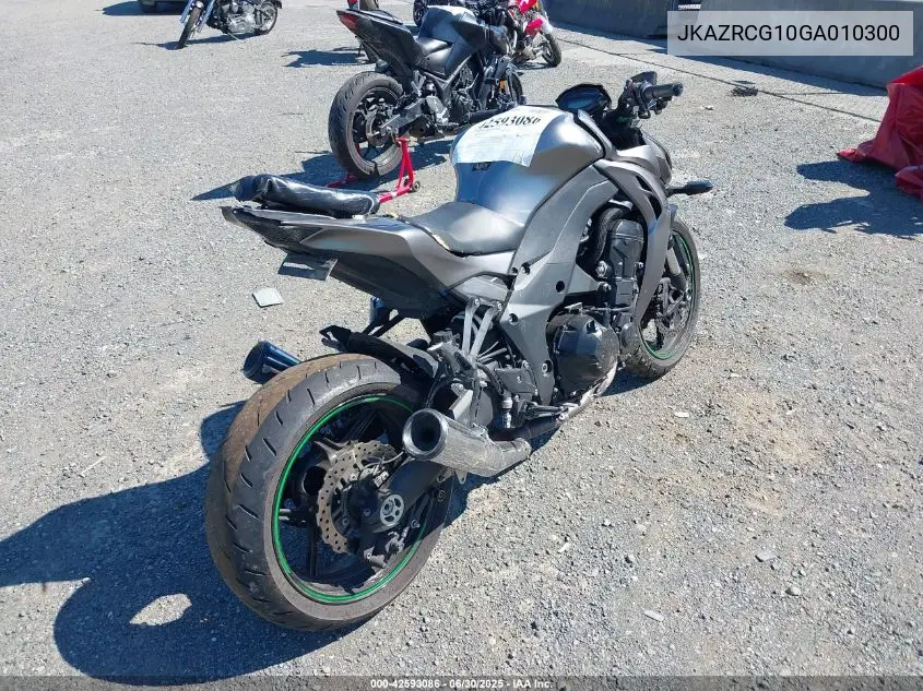 2016 Kawasaki Zr1000 G VIN: JKAZRCG10GA010300 Lot: 42593086