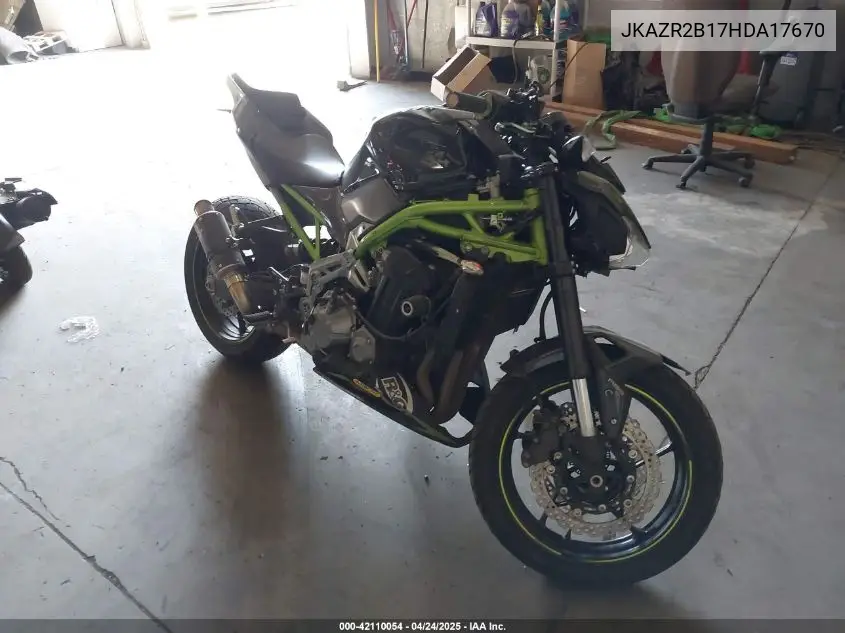 2017 Kawasaki Zr900 VIN: JKAZR2B17HDA17670 Lot: 42110054