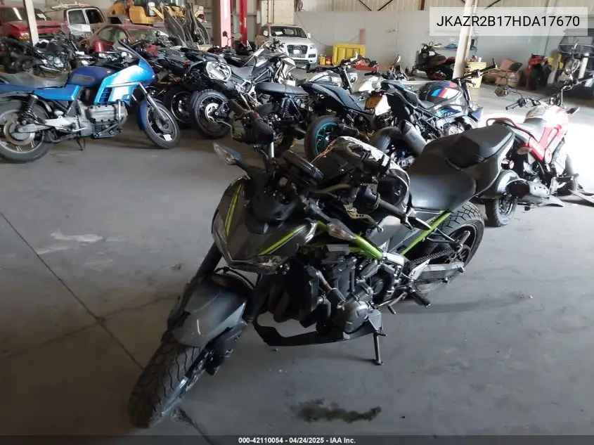 2017 Kawasaki Zr900 VIN: JKAZR2B17HDA17670 Lot: 42110054