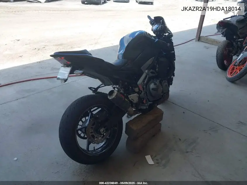 2017 Kawasaki Zr900 VIN: JKAZR2A19HDA18014 Lot: 42236049