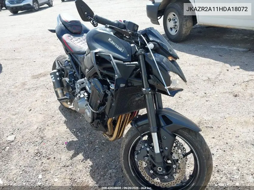 2017 Kawasaki Zr900 VIN: JKAZR2A11HDA18072 Lot: 42538808