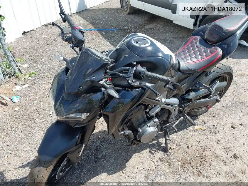 2017 Kawasaki Zr900 VIN: JKAZR2A11HDA18072 Lot: 42538808