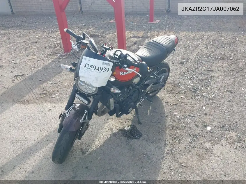 2018 Kawasaki Zr900 R VIN: JKAZR2C17JA007062 Lot: 42594939