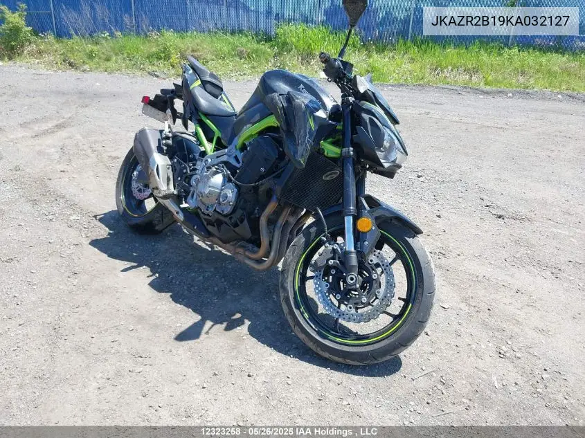 2019 Kawasaki Zr900 VIN: JKAZR2B19KA032127 Lot: 12323258