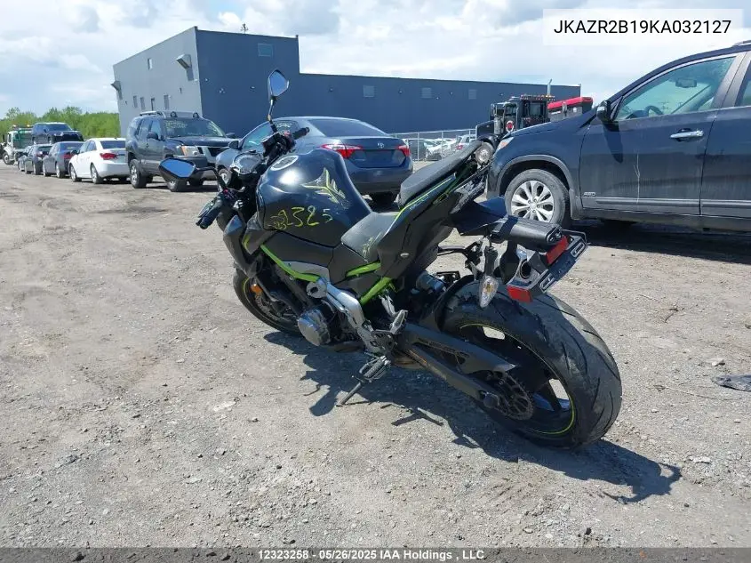 2019 Kawasaki Zr900 VIN: JKAZR2B19KA032127 Lot: 12323258