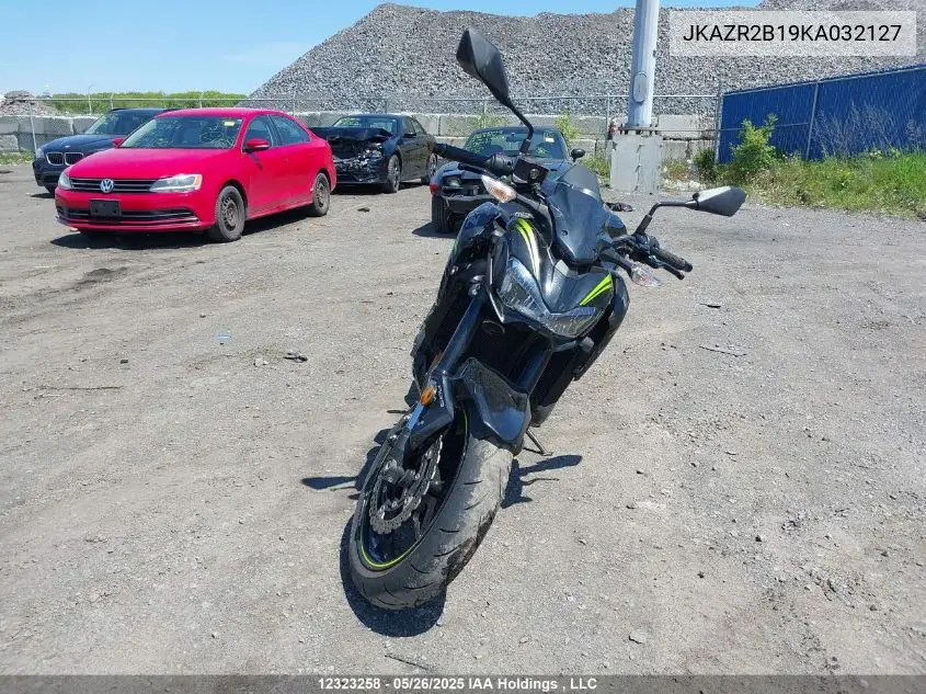 2019 Kawasaki Zr900 VIN: JKAZR2B19KA032127 Lot: 12323258