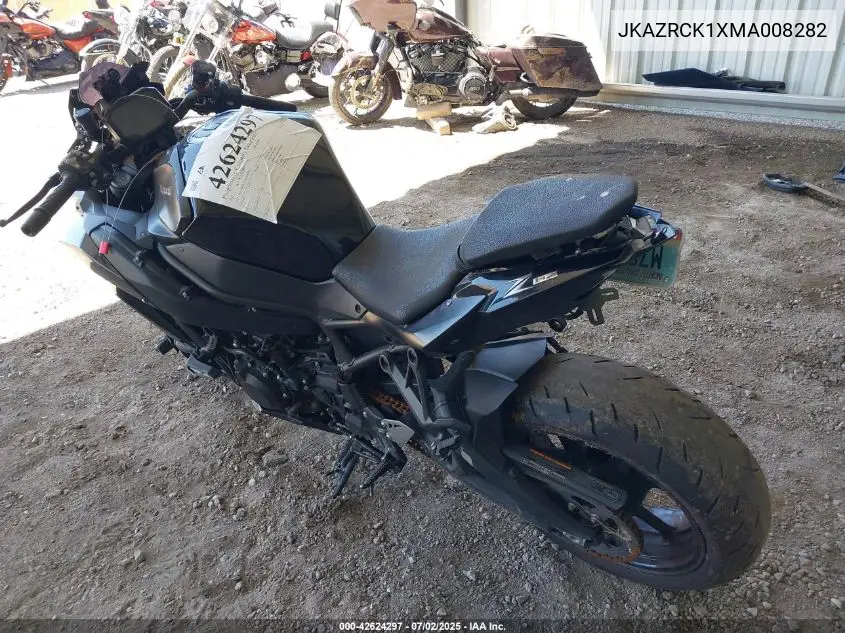 2021 Kawasaki Zr1000 K VIN: JKAZRCK1XMA008282 Lot: 42624297