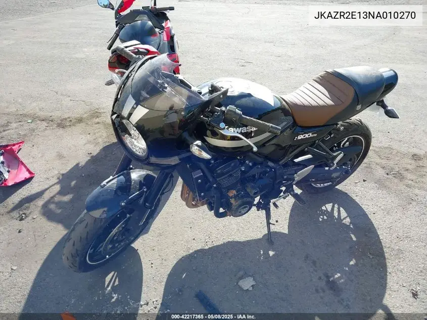 2022 Kawasaki Zr900 VIN: JKAZR2E13NA010270 Lot: 42217365