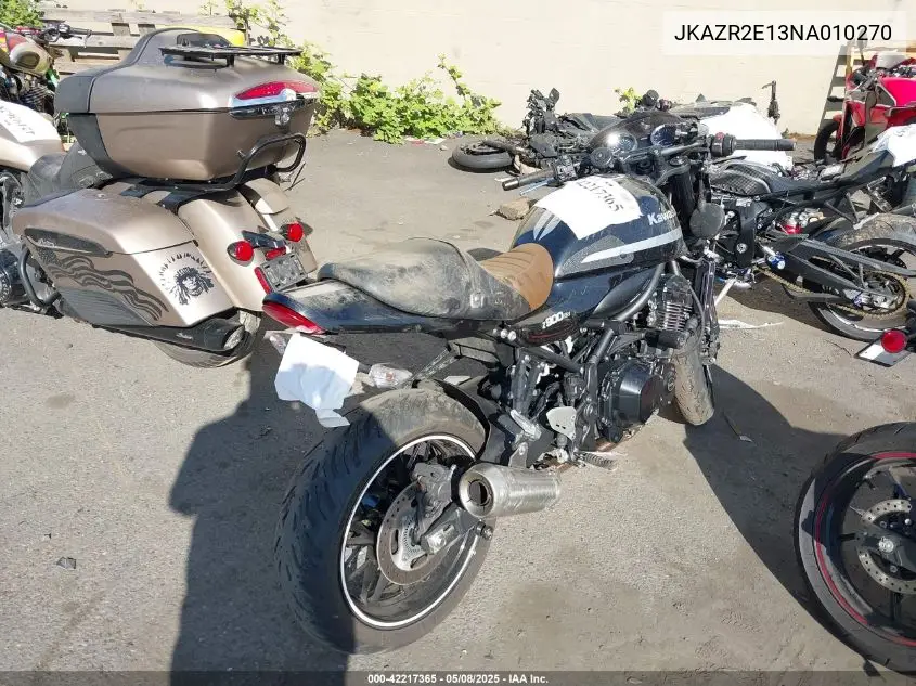 2022 Kawasaki Zr900 VIN: JKAZR2E13NA010270 Lot: 42217365