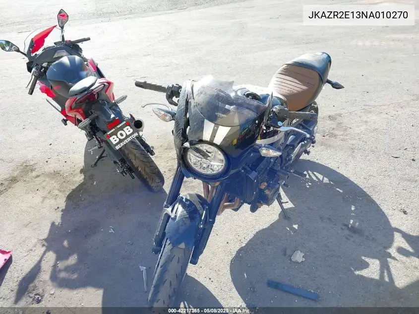 2022 Kawasaki Zr900 VIN: JKAZR2E13NA010270 Lot: 42217365