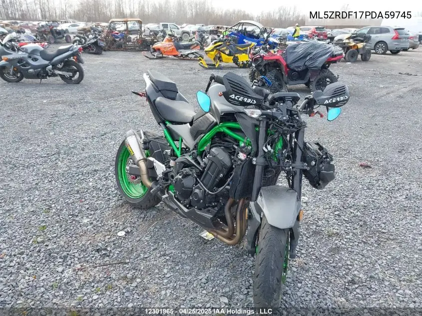 2023 Kawasaki Zr900 F VIN: ML5ZRDF17PDA59745 Lot: 12301965