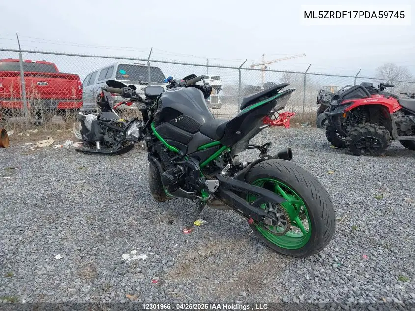 2023 Kawasaki Zr900 F VIN: ML5ZRDF17PDA59745 Lot: 12301965