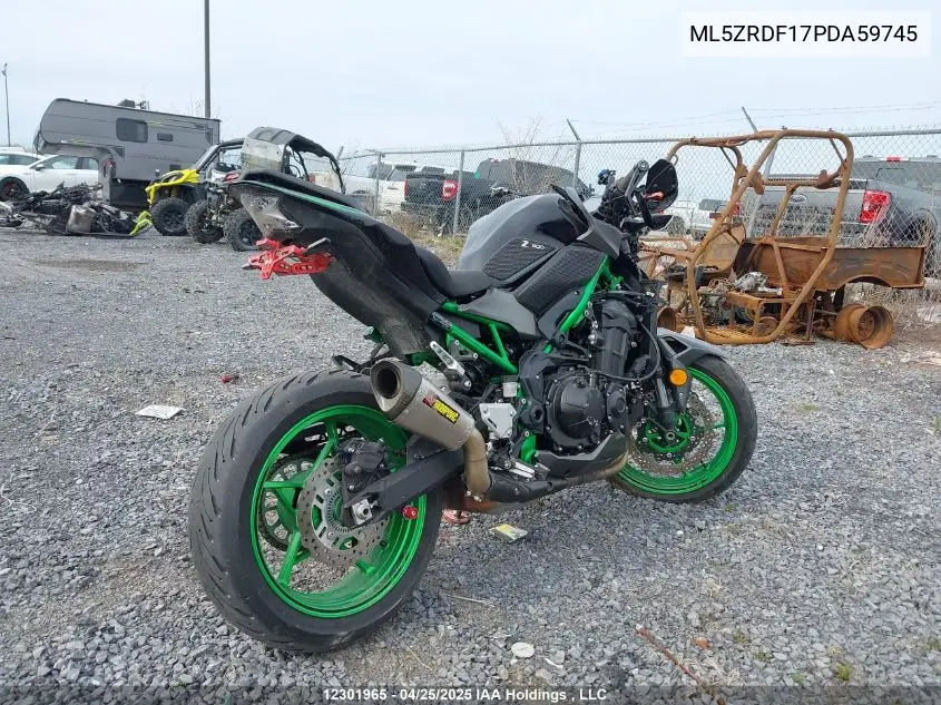 2023 Kawasaki Zr900 F VIN: ML5ZRDF17PDA59745 Lot: 12301965