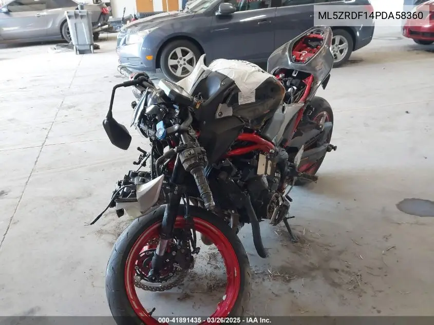 2023 Kawasaki Zr900 F VIN: ML5ZRDF14PDA58360 Lot: 41891435