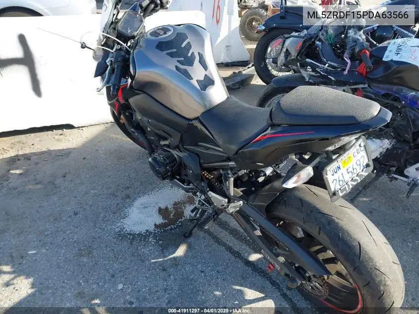 2023 Kawasaki Zr900 F VIN: ML5ZRDF15PDA63566 Lot: 41911297