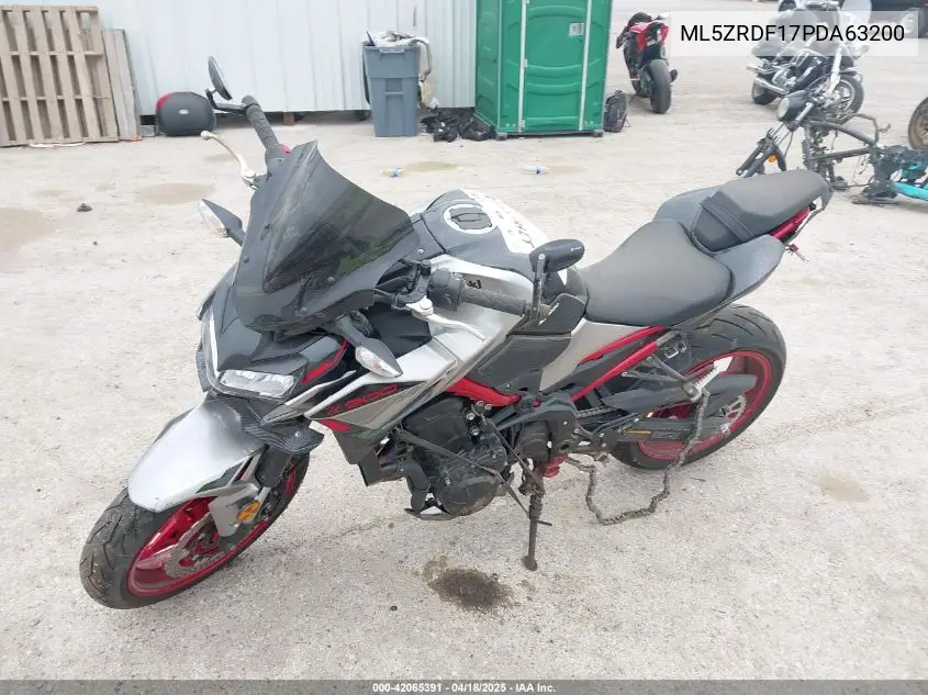 2023 Kawasaki Zr900 F VIN: ML5ZRDF17PDA63200 Lot: 42065391