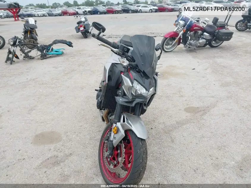 2023 Kawasaki Zr900 F VIN: ML5ZRDF17PDA63200 Lot: 42065391