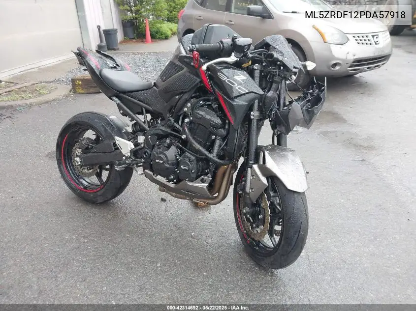 2023 Kawasaki Zr900 F VIN: ML5ZRDF12PDA57918 Lot: 42314692