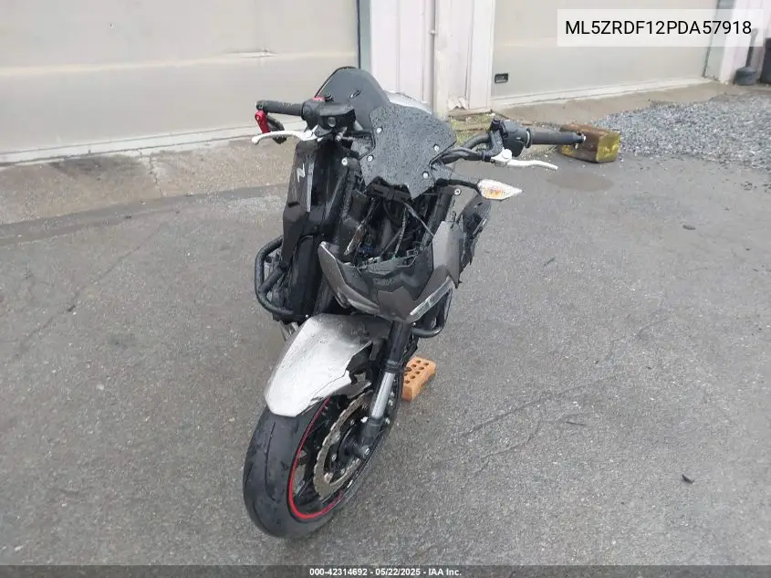 2023 Kawasaki Zr900 F VIN: ML5ZRDF12PDA57918 Lot: 42314692