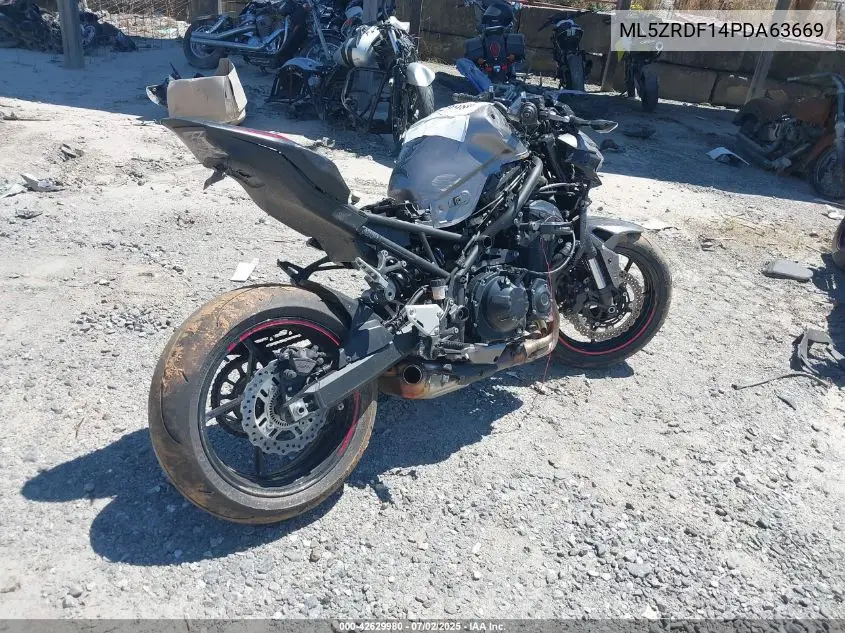 2023 Kawasaki Zr900 F VIN: ML5ZRDF14PDA63669 Lot: 42629980