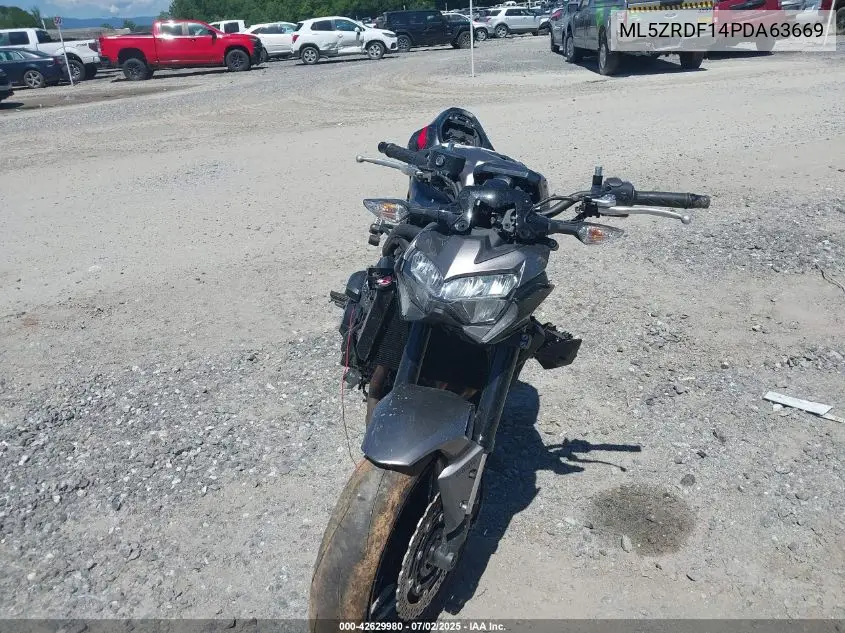 2023 Kawasaki Zr900 F VIN: ML5ZRDF14PDA63669 Lot: 42629980