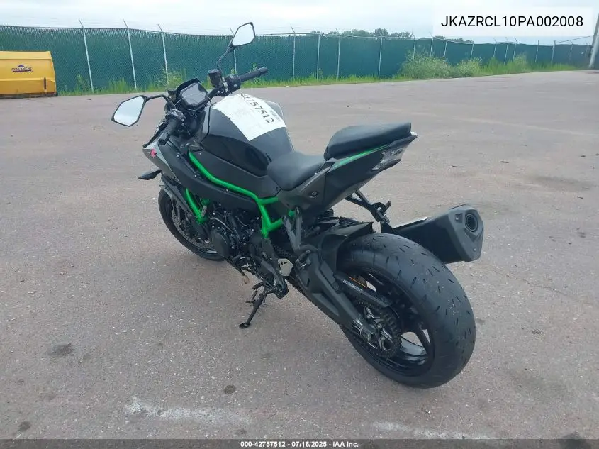 2023 Kawasaki Zr1000 L VIN: JKAZRCL10PA002008 Lot: 42757512