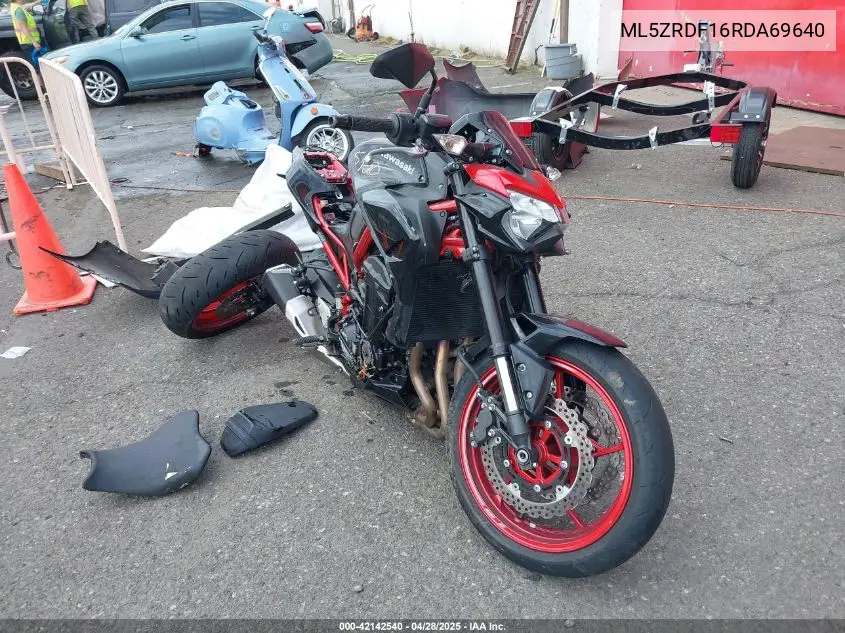 2024 Kawasaki Zr900 F VIN: ML5ZRDF16RDA69640 Lot: 42142540