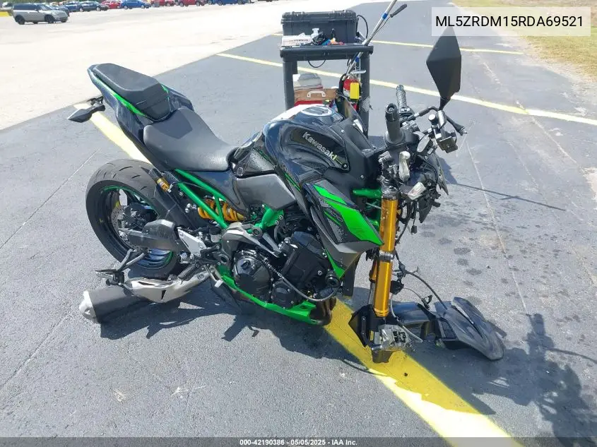 2024 Kawasaki Zr900 M VIN: ML5ZRDM15RDA69521 Lot: 42190386