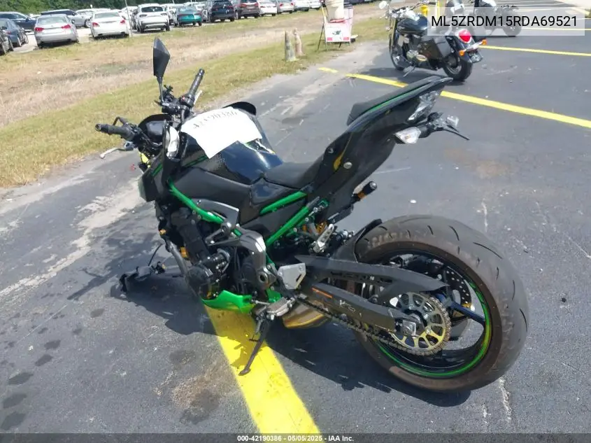 2024 Kawasaki Zr900 M VIN: ML5ZRDM15RDA69521 Lot: 42190386