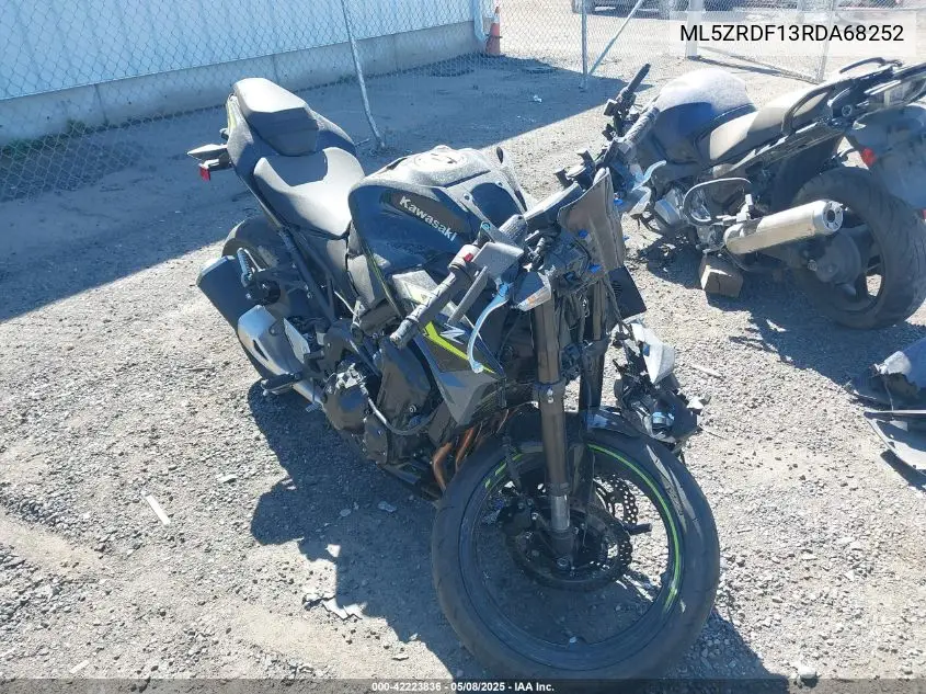 2024 Kawasaki Zr900 F VIN: ML5ZRDF13RDA68252 Lot: 42223836