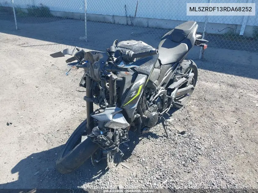 2024 Kawasaki Zr900 F VIN: ML5ZRDF13RDA68252 Lot: 42223836