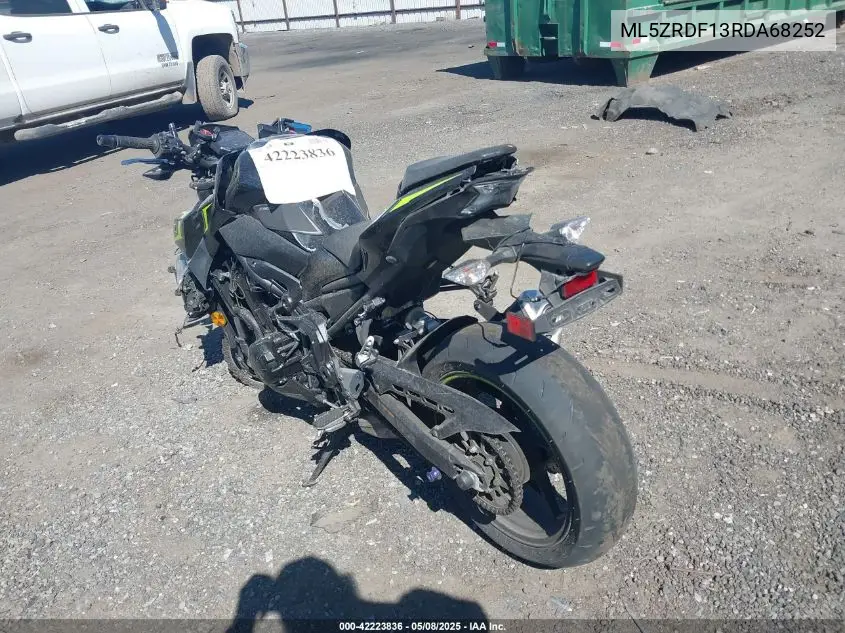2024 Kawasaki Zr900 F VIN: ML5ZRDF13RDA68252 Lot: 42223836