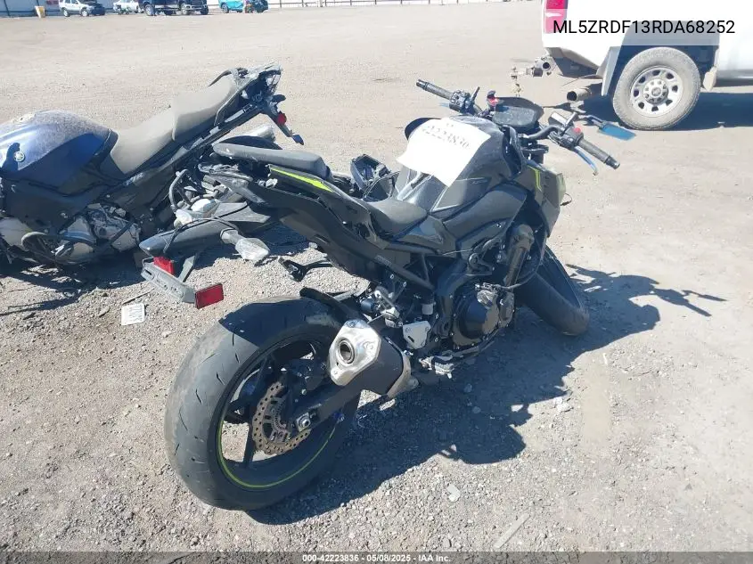 2024 Kawasaki Zr900 F VIN: ML5ZRDF13RDA68252 Lot: 42223836