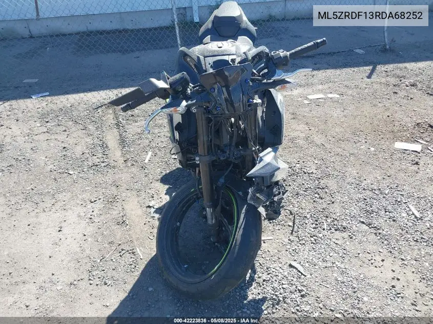 2024 Kawasaki Zr900 F VIN: ML5ZRDF13RDA68252 Lot: 42223836